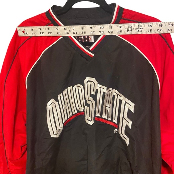 Ohio State Buckeyes Jacket Pullover Mens XL NCAA Football Lined 58 Sports Y2K - Picture 4 of 12